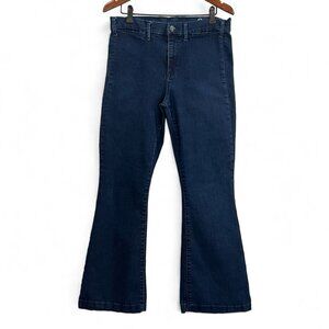 Gap 1969 Womens Flare Jeans Size 31 R Dark Blue Denim Bell Bottoms Casual